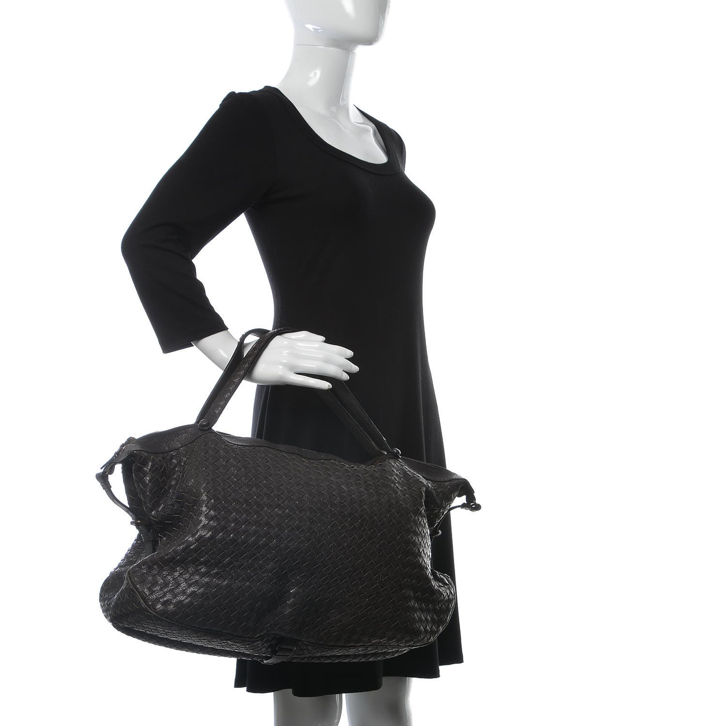 Goatskin Intrecciato Woven East West Belly Bag Matita
