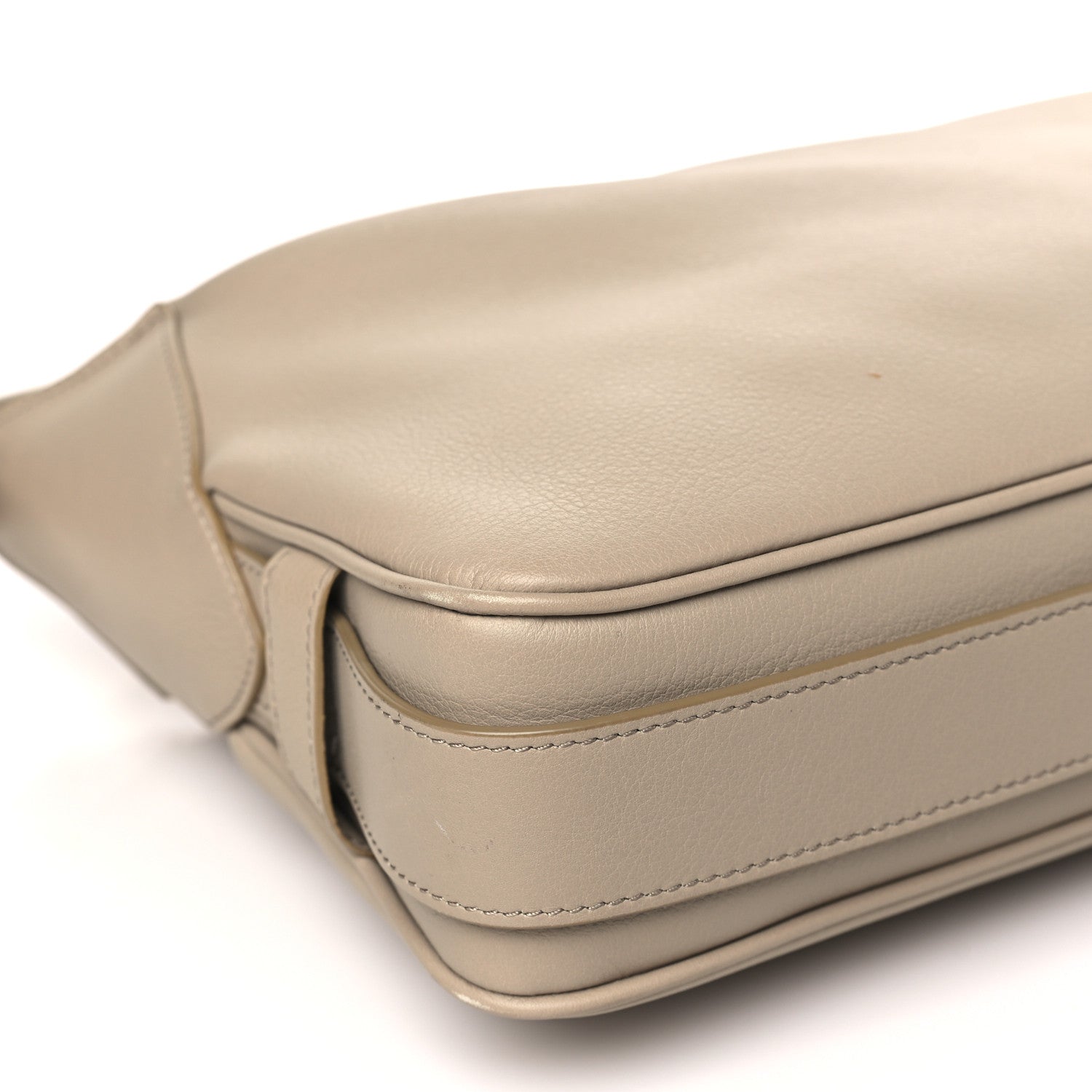 Celine Supple Calfskin Medium Romy Shoulder Bag Safari 8 of 9