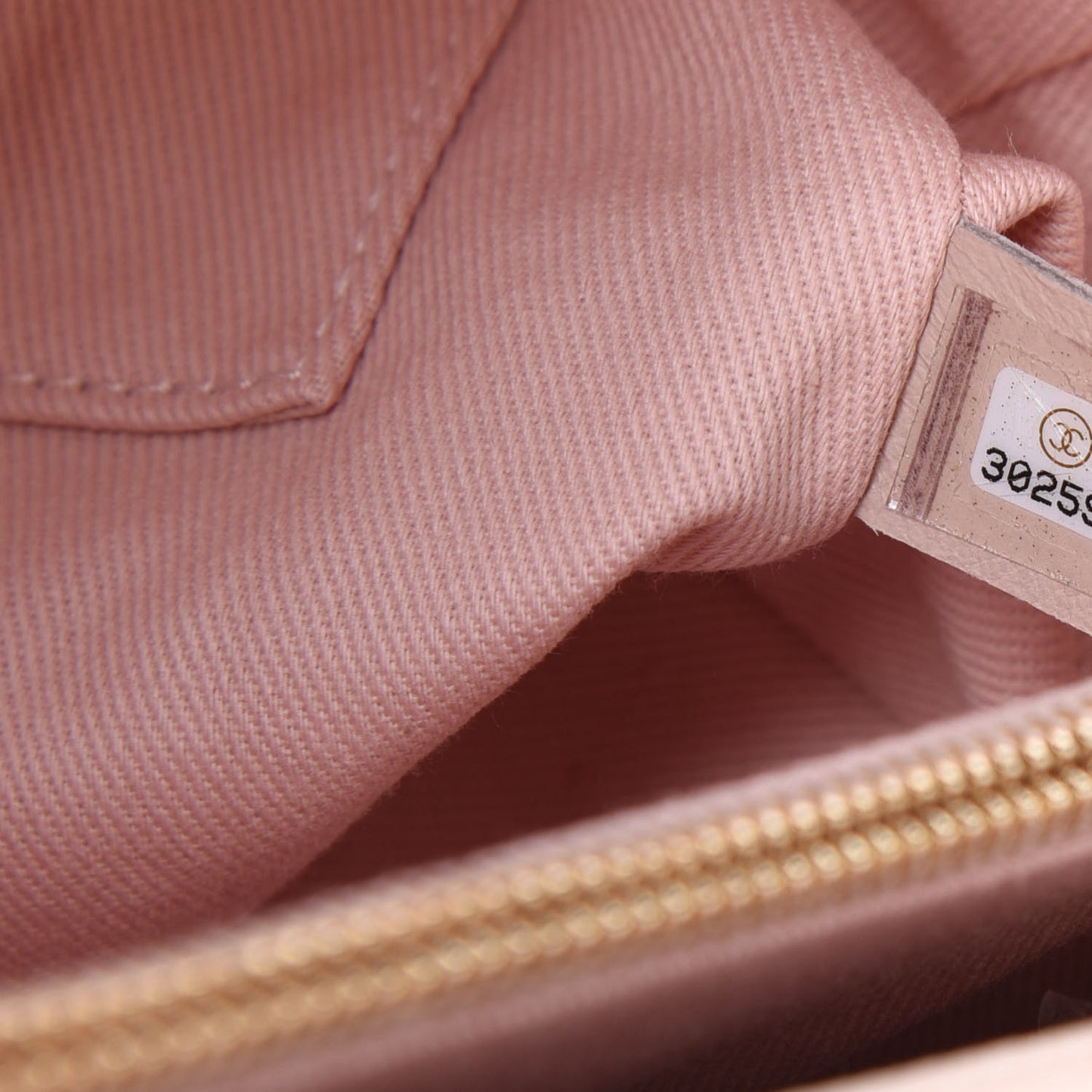 Caviar Chevron Quilted Small Coco Handle Flap Beige