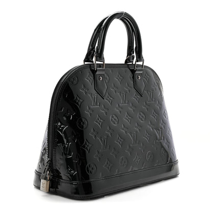 Louis Vuitton Vernis Alma PM Noir Magnetique 3 of 11