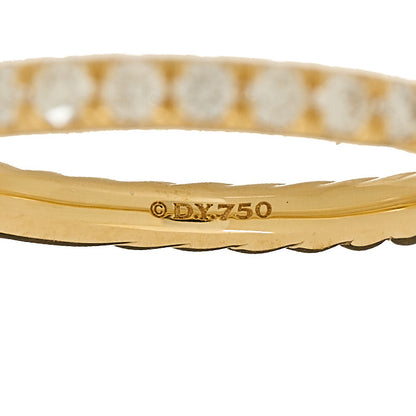 David Yurman 18K Yellow Gold Diamond 2mm Cable Collectibles Band Ring 49 5 4 of 4