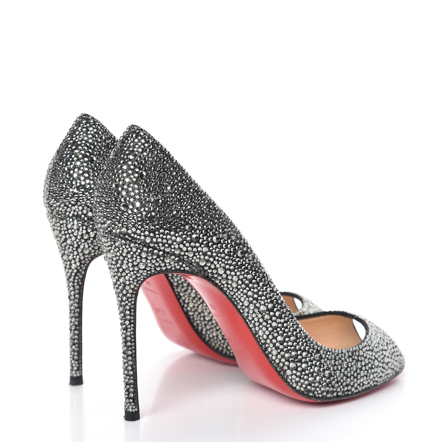 Suede Crystal Sexy Strass 100 Peep Toe Pumps 40 Black Diamond
