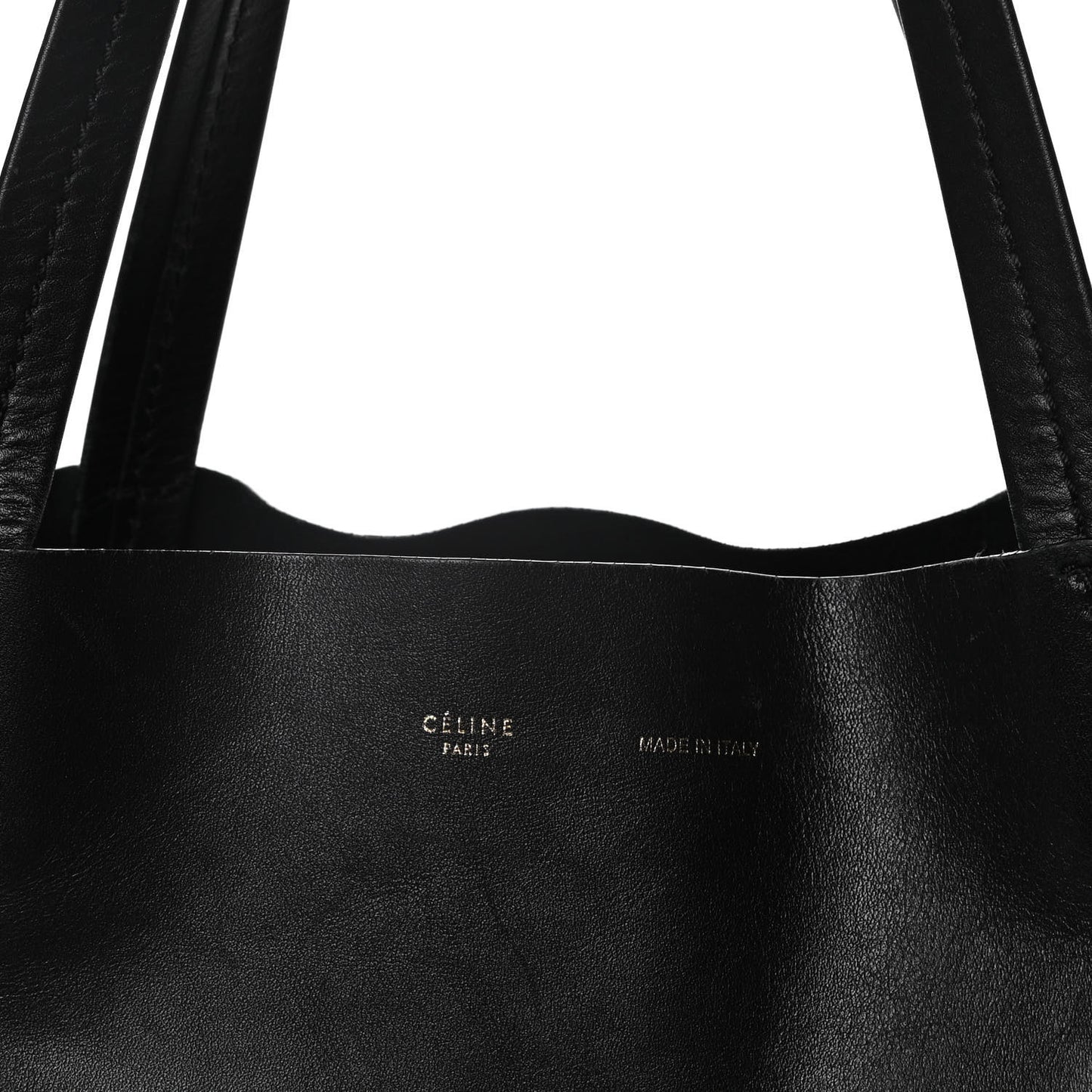 Calfskin Medium Horizontal Cabas Phantom Black