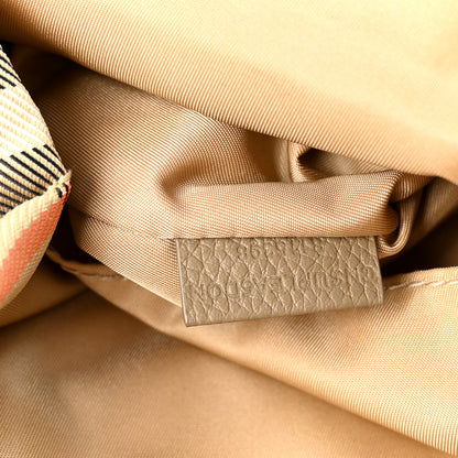 Burberry Nylon Check Horseshoe Backpack Sand Beige 8 of 11