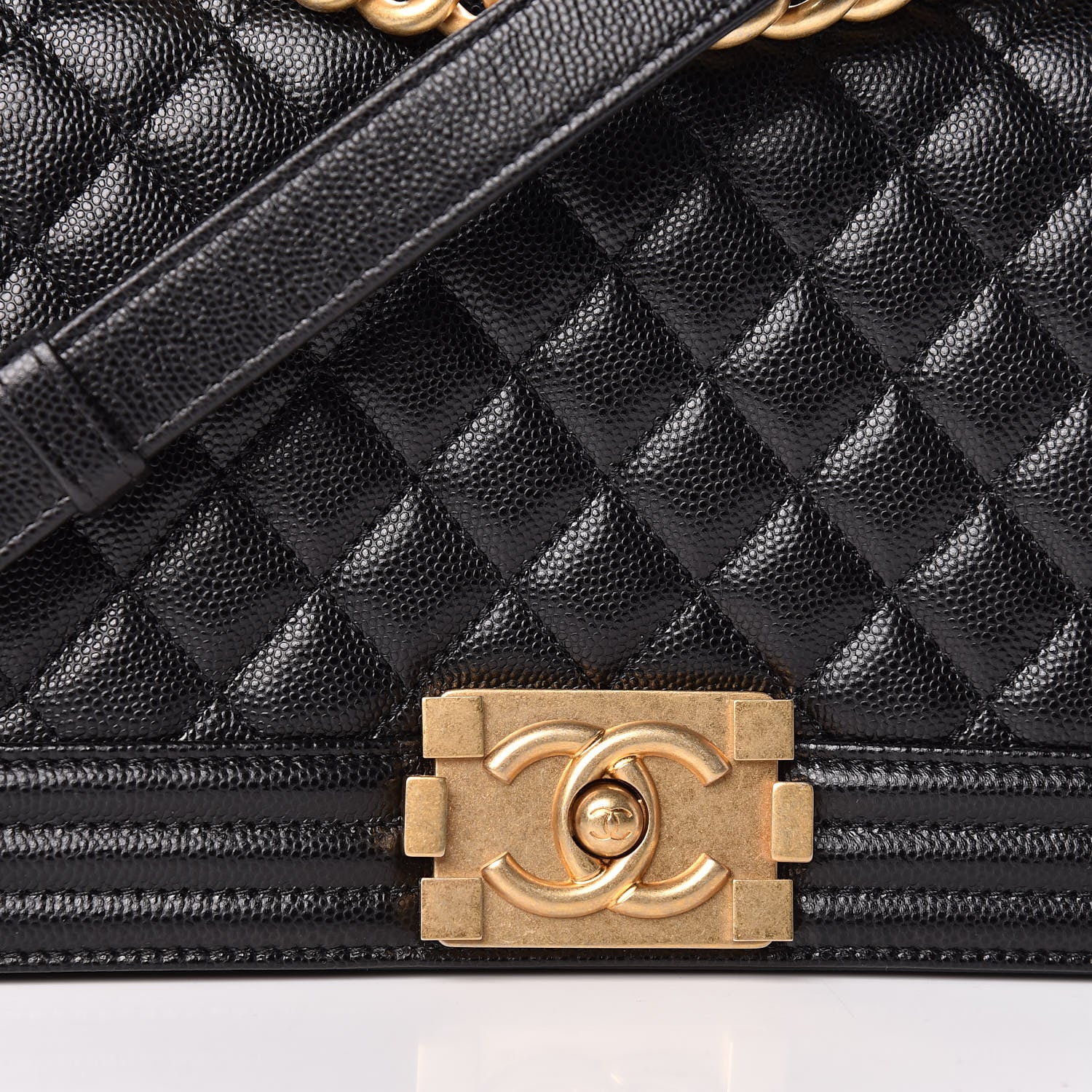 Chanel Caviar Quilted Medium Boy Flap Black 10 of 10
