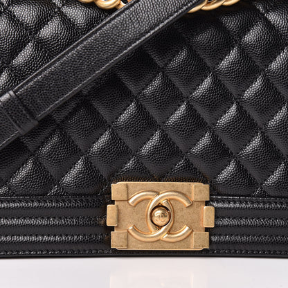 Chanel Caviar Quilted Medium Boy Flap Black 10 of 10