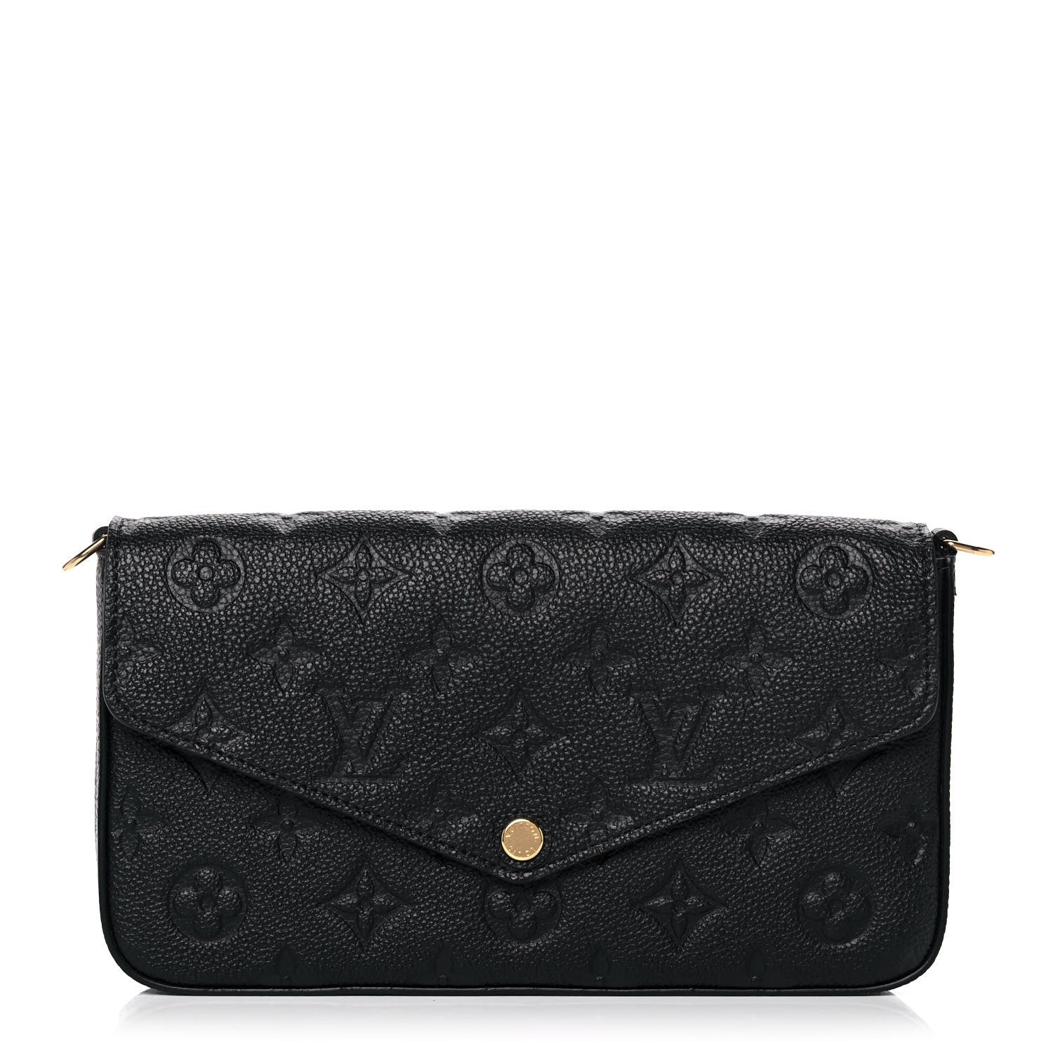 Louis Vuitton Empreinte Pochette Felicie Chain Wallet Black 1 of 12