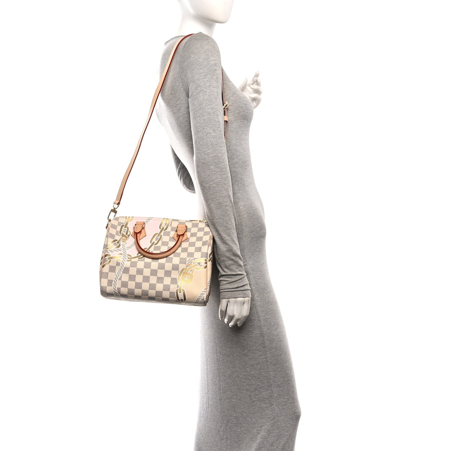 Louis Vuitton Damier Azur Nautical Speedy Bandouliere 25 2 of 9
