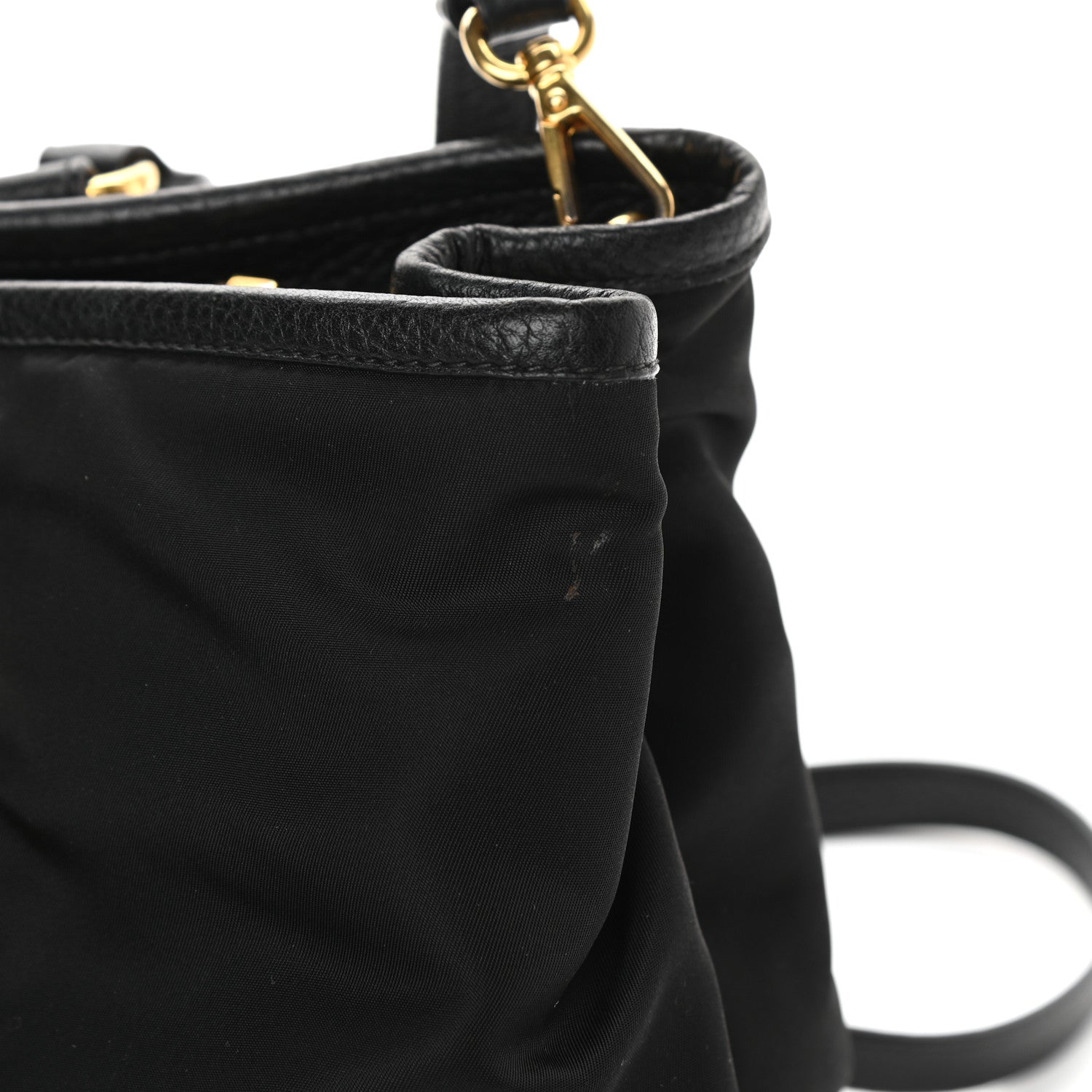 Prada Tessuto Nylon Saffiano Tote Black 13 of 13