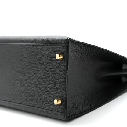 Hermes Epsom Kelly Sellier 28 Black 10 of 15
