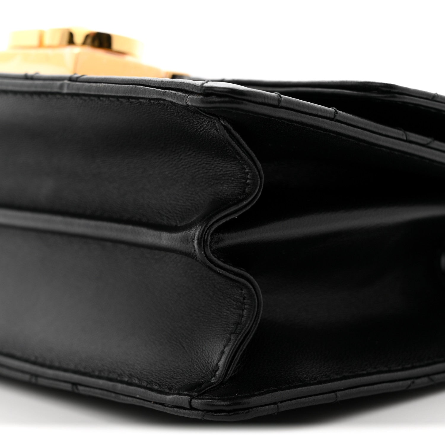 Christian Dior Calfskin Cannage Mini Ange Bag Black 9 of 9