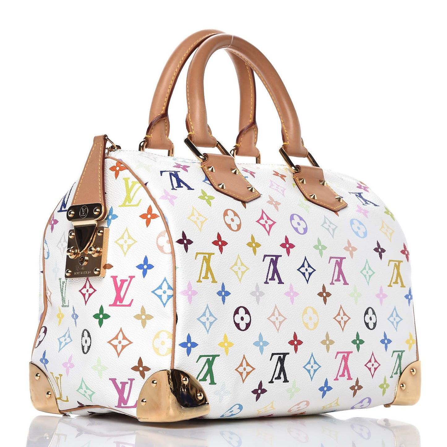 Monogram Multicolor Speedy 30 White