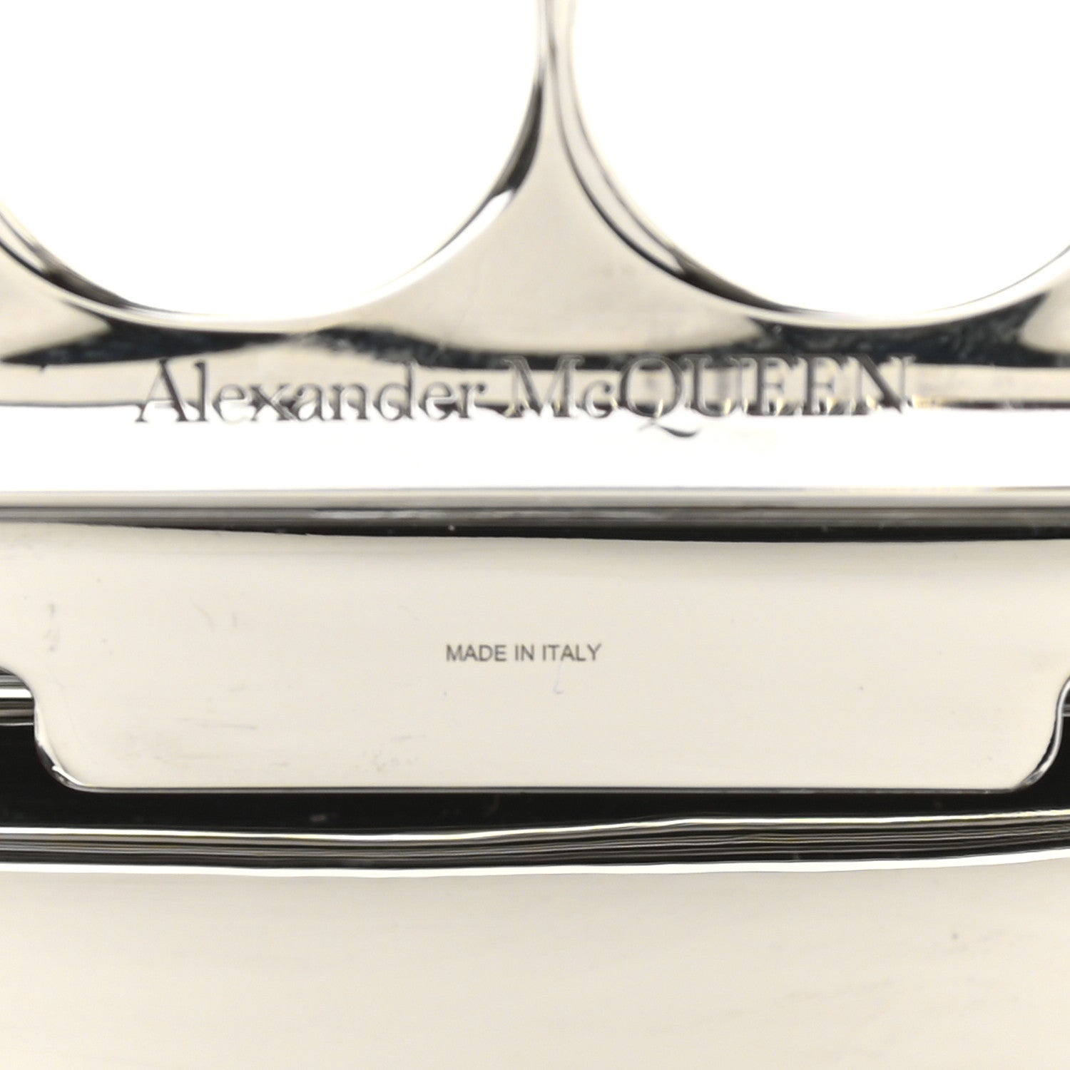 Alexander McQueen Metallic Knucklebox Clutch Silver 7 of 13