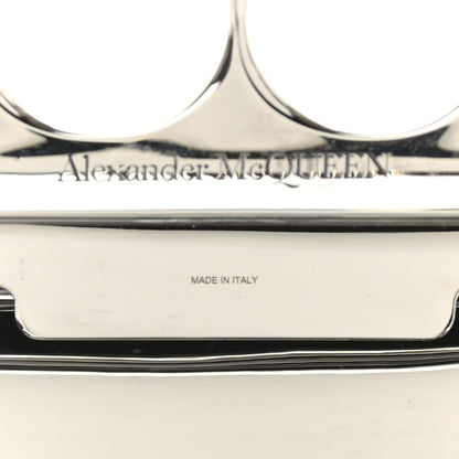 Alexander McQueen Metallic Knucklebox Clutch Silver 7 of 13
