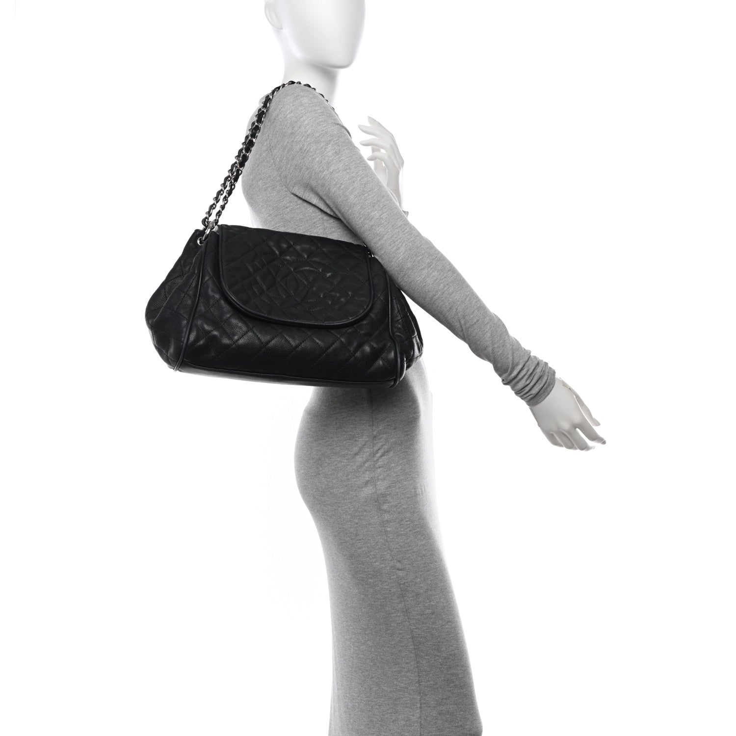 Chanel Caviar Quilted Timeless Accordion Flap Black 2 of 17