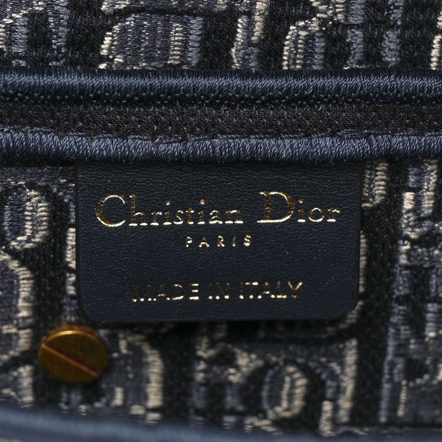 Christian Dior Velvet Oblique Saddle Bag Blue 6 of 9