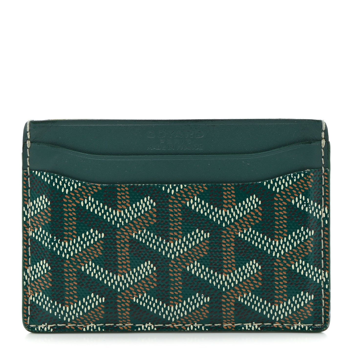 Goyardine Saint Sulpice Card Holder Green