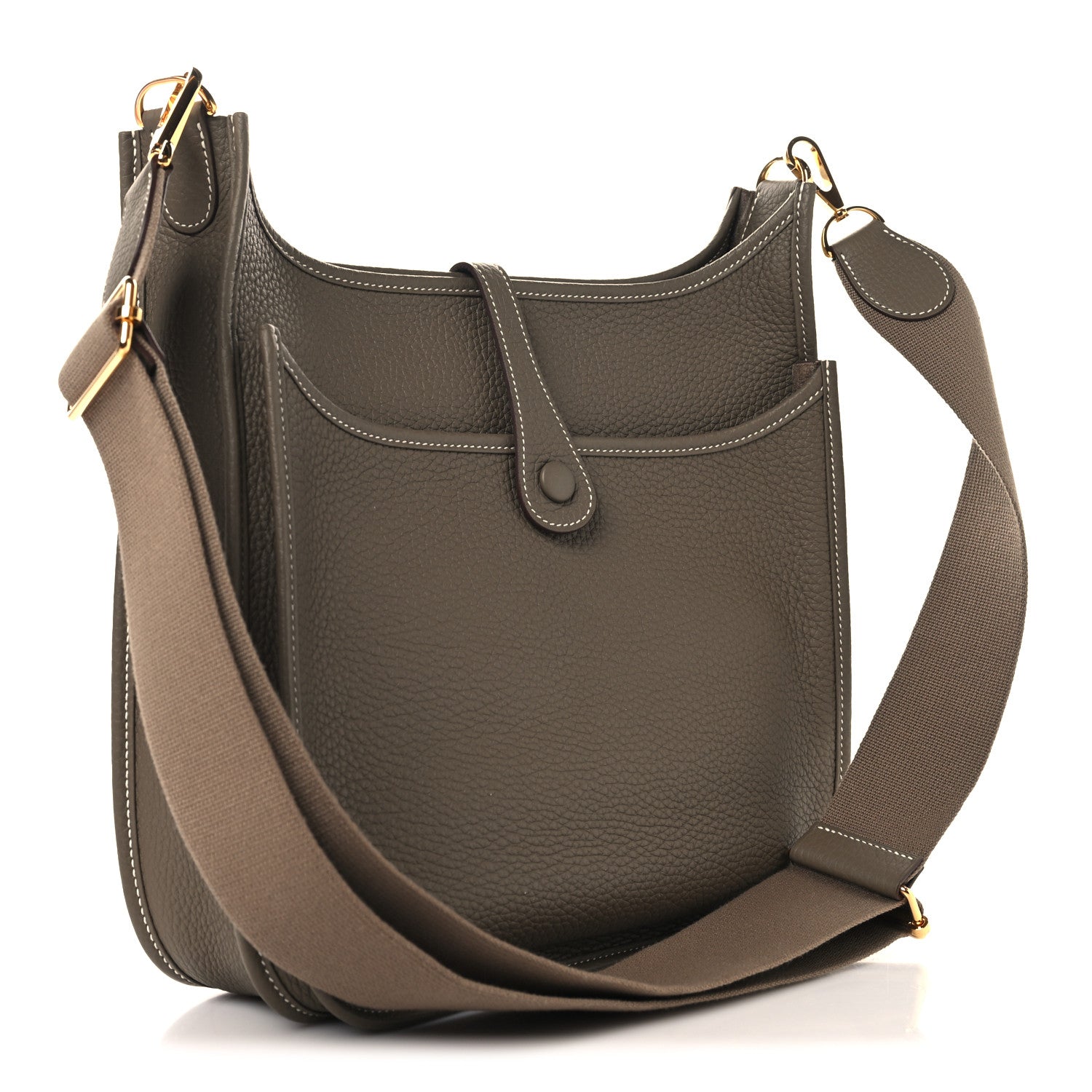 Hermes Taurillon Clemence Evelyne III PM Etoupe 3 of 11