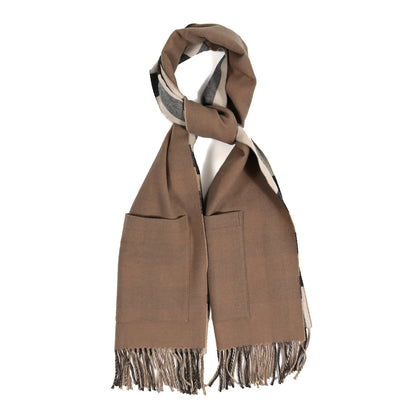 Burberry Check Reversible Fringe Scarf Beige 1 of 4