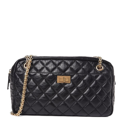 Chanel Aged Calfskin Quilted Medium Reissue Camera Case Black 1 of 7