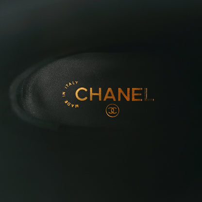 Chanel Calfskin CC Buckle High Boots 38 Black 7 of 9