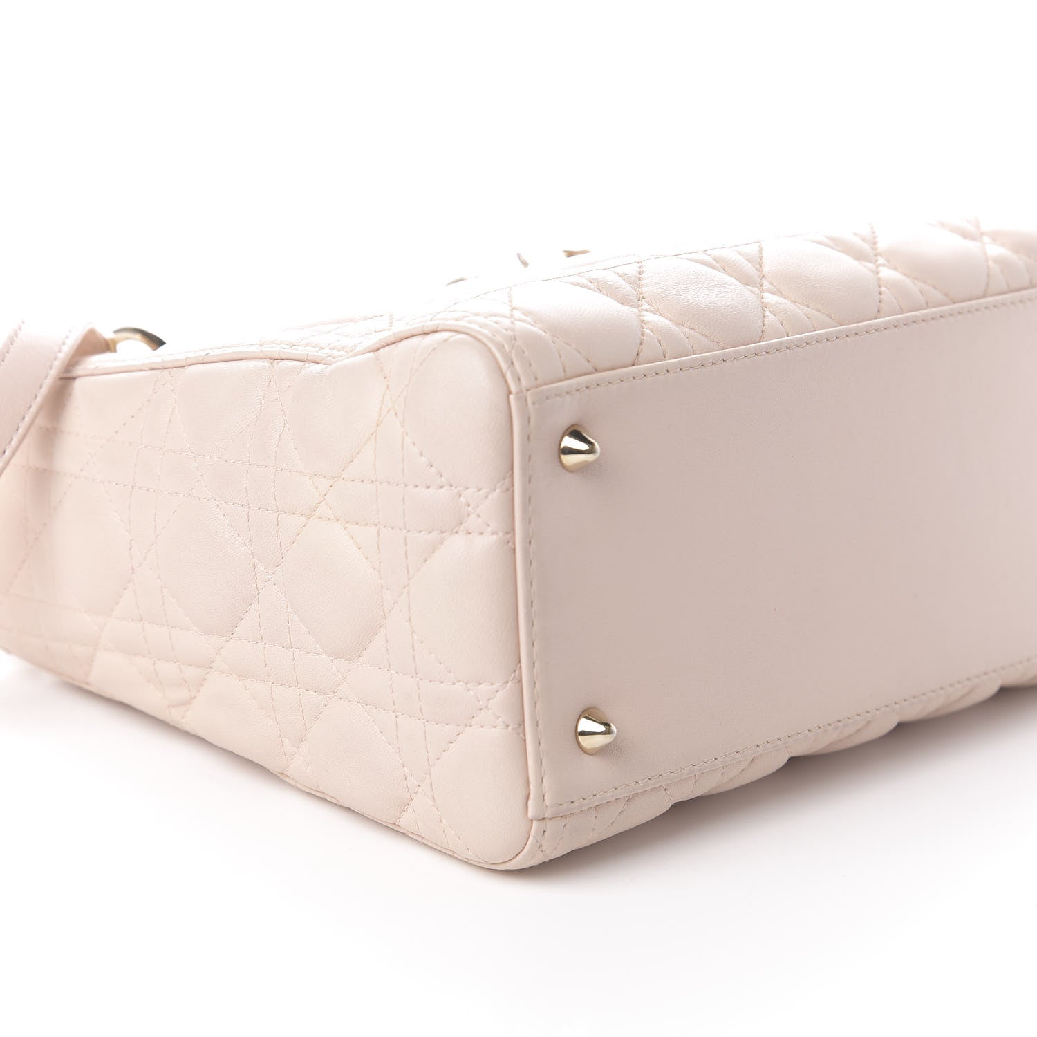 Christian Dior Lambskin Cannage Medium Lady Dior Light Pink 8 of 9