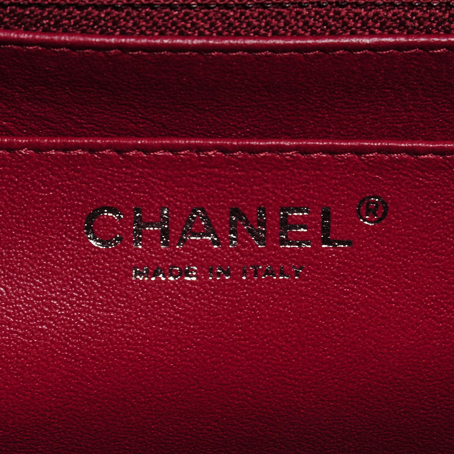 Chanel Caviar Jumbo Single Flap Dark Red 7 of 8