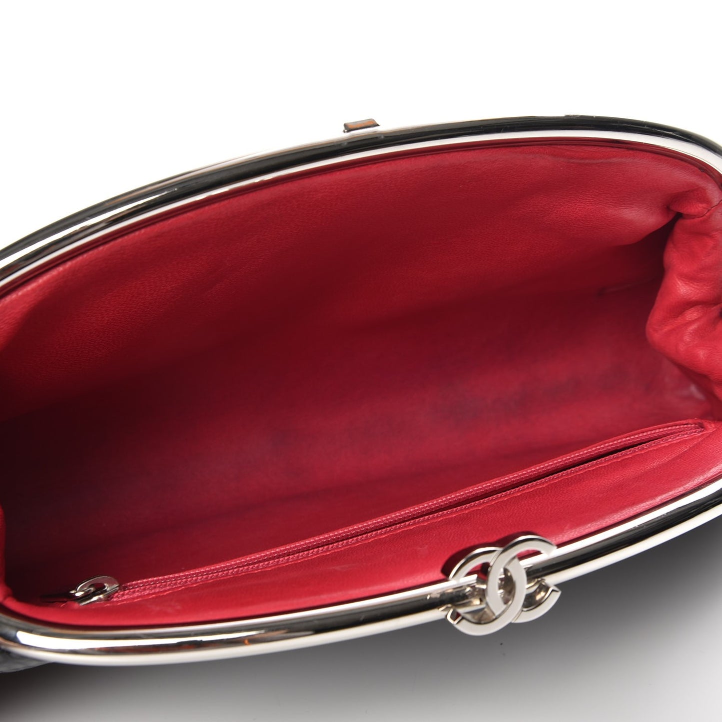 Glazed Python Timeless Clutch Black