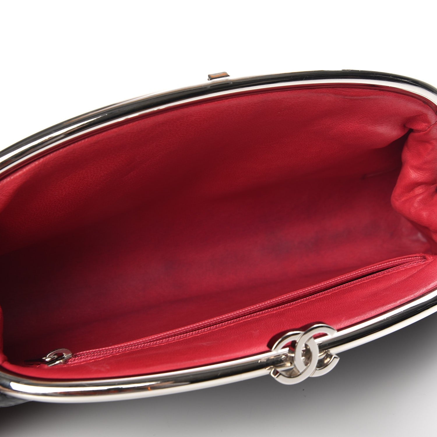 Chanel Glazed Python Timeless Clutch Black 5 of 7