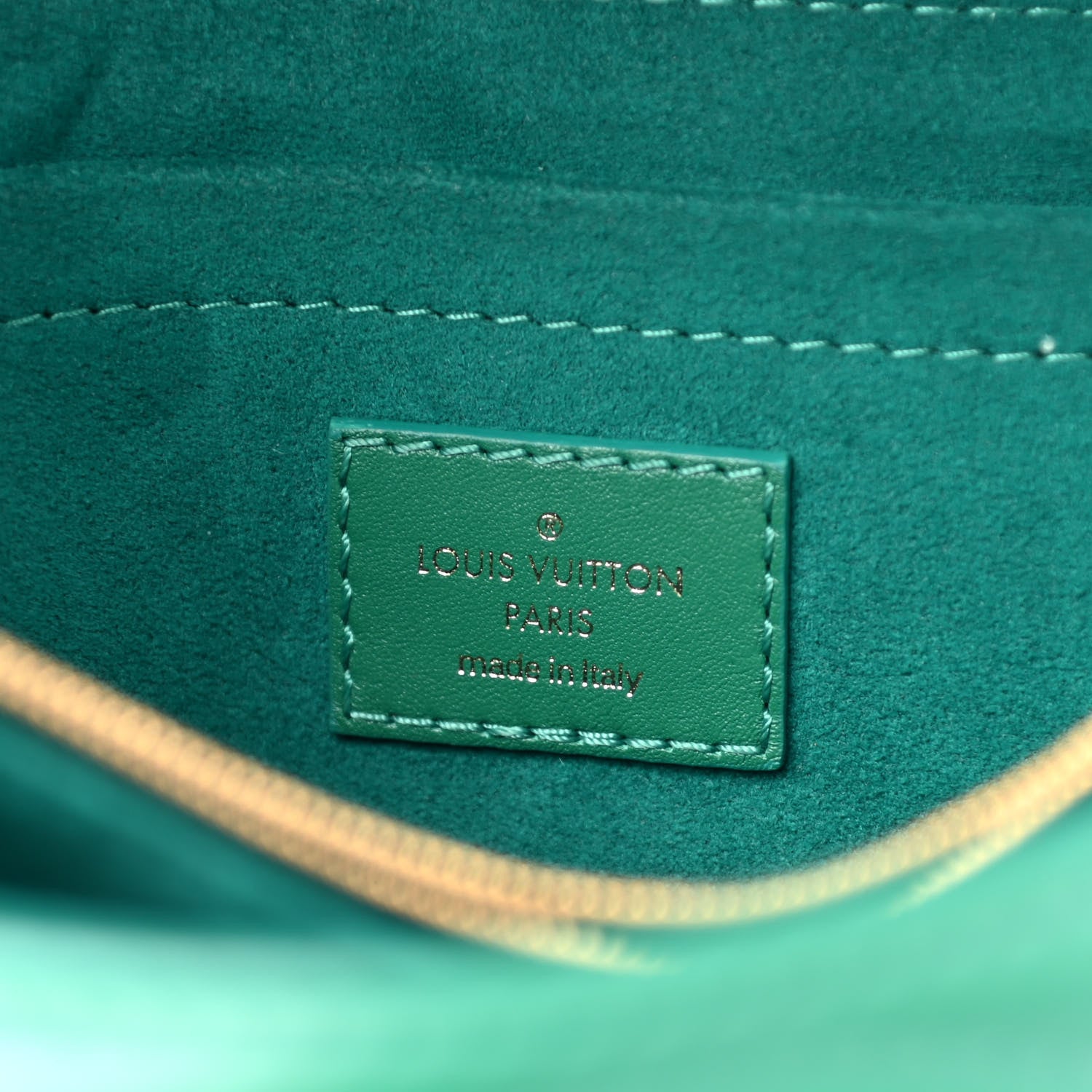 Louis Vuitton Calfskin New Wave Chain Bag MM NM Emerald 7 of 8