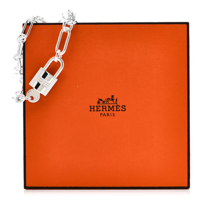 Hermes Sterling Silver MM Alphakelly Bracelet 4 of 4