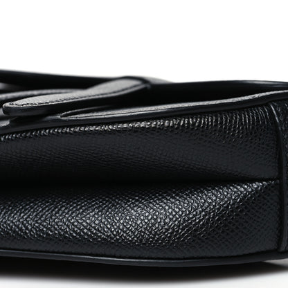 Christian Dior Grained Calfskin Mini Saddle Bag Black 10 of 11