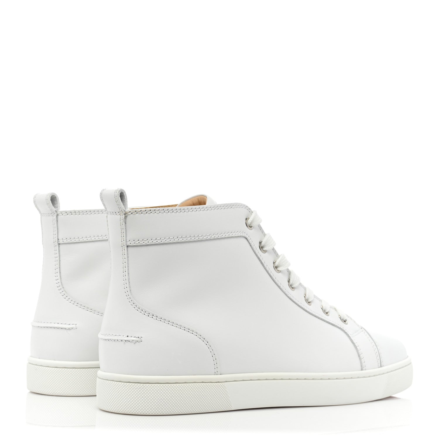 Christian Louboutin Calfskin Mens Louis Flat Sneakers 42 White 5 of 10