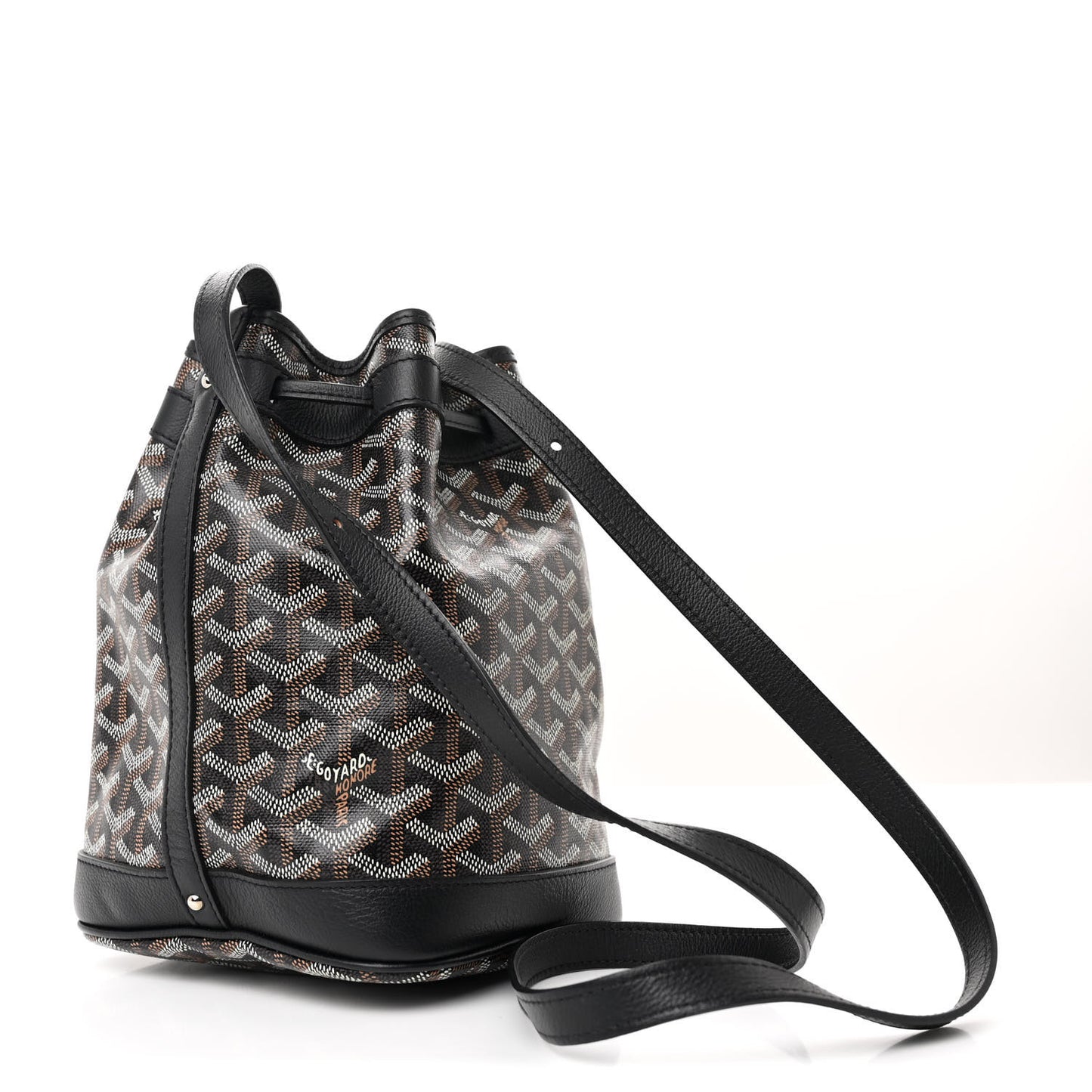 Goyardine Petit Flot Bucket Bag PM  Black