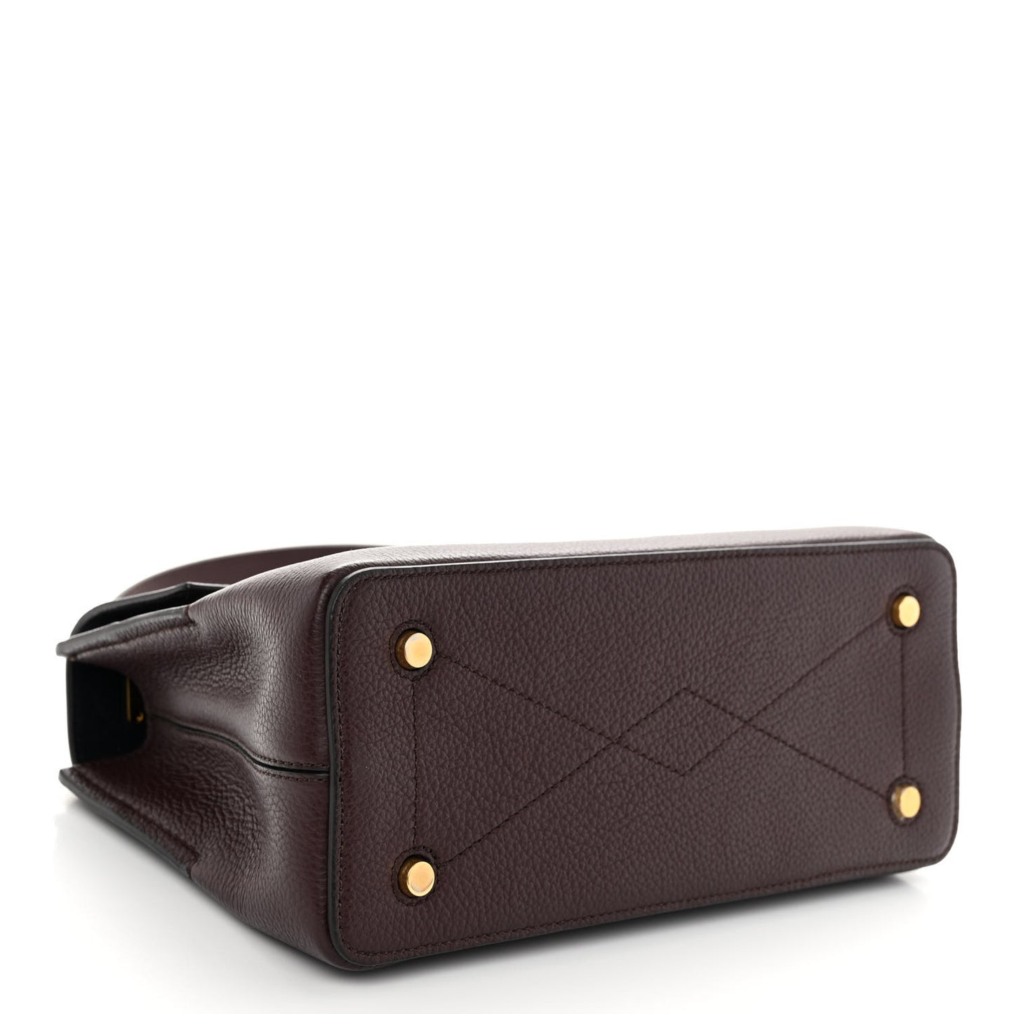 Small Classic Grain Calfskin Mini Seaton Oxblood