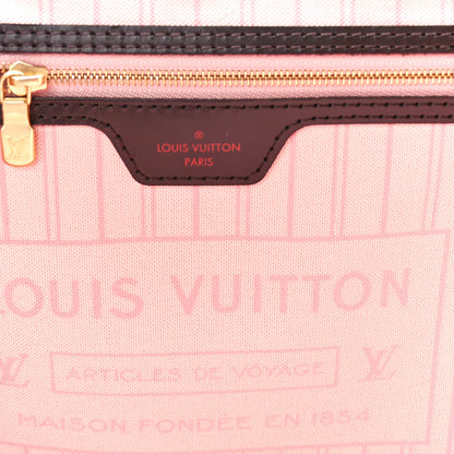 Louis Vuitton Damier Ebene Neo Neverfull MM Rose Ballerine 8 of 15