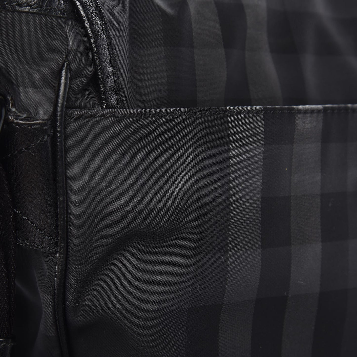 Smoked Check Medium Elgin Messenger Bag Black