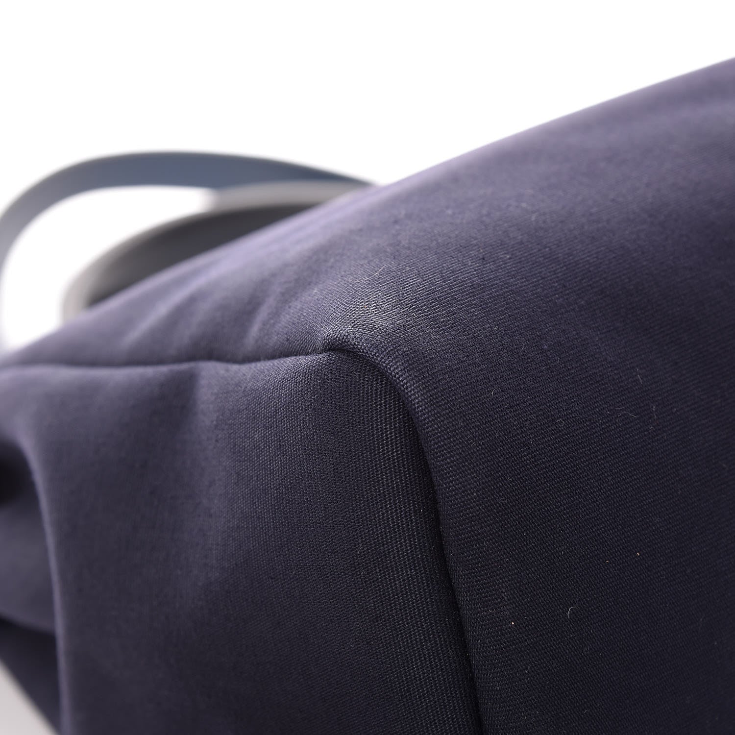 Hermes Toile Vache Calfskin Herbag 30 PM Navy Bleu Natural 12 of 20