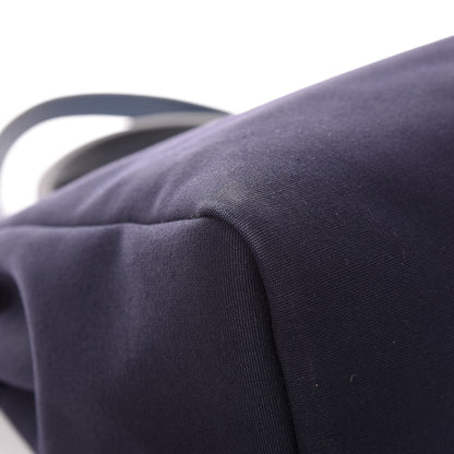 Hermes Toile Vache Calfskin Herbag 30 PM Navy Bleu Natural 12 of 20