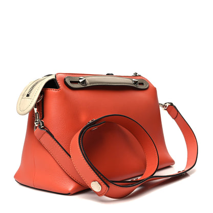 Fendi Vitello Dolce 4 Color Medium By The Way Boston Bag Pimento Black Multicolor 2 of 13