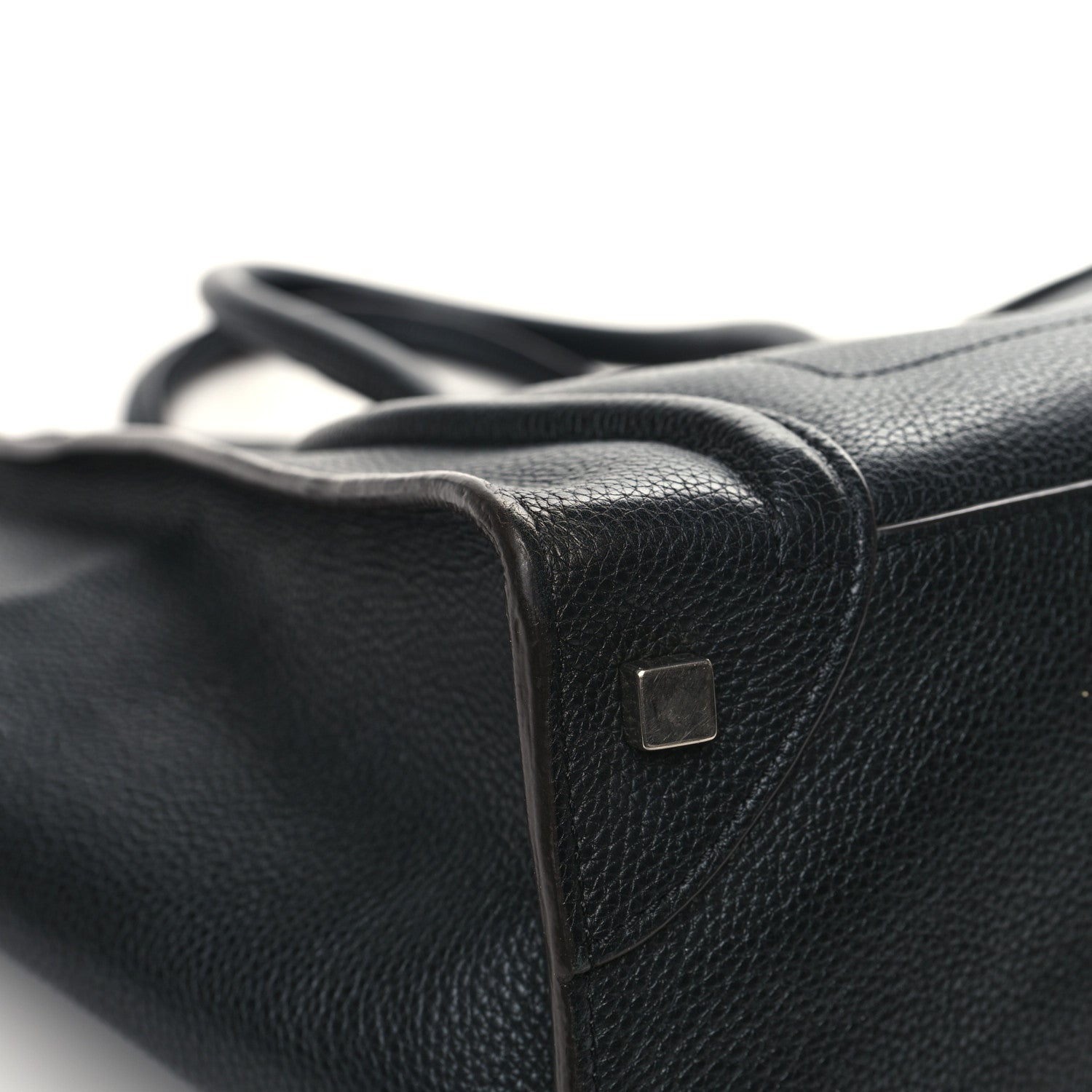 Celine Drummed Calfskin Mini Luggage Black 8 of 11