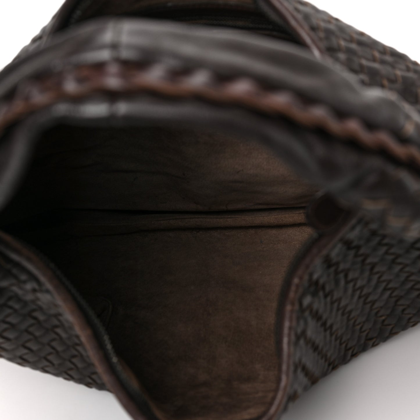Nappa Intrecciato Large Veneta Hobo Ebano