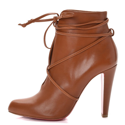 Christian Louboutin Shiny Nappa S.I.T. Rain 100 Ankle Boots 41 Brown 1 of 15