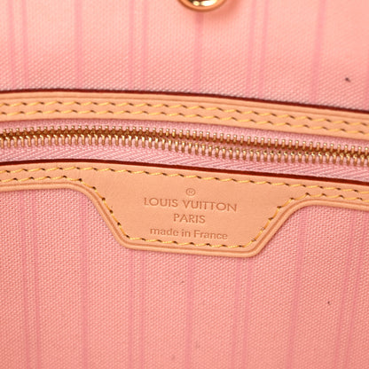 Louis Vuitton Damier Azur Delightful MM Rose Ballerine 6 of 8