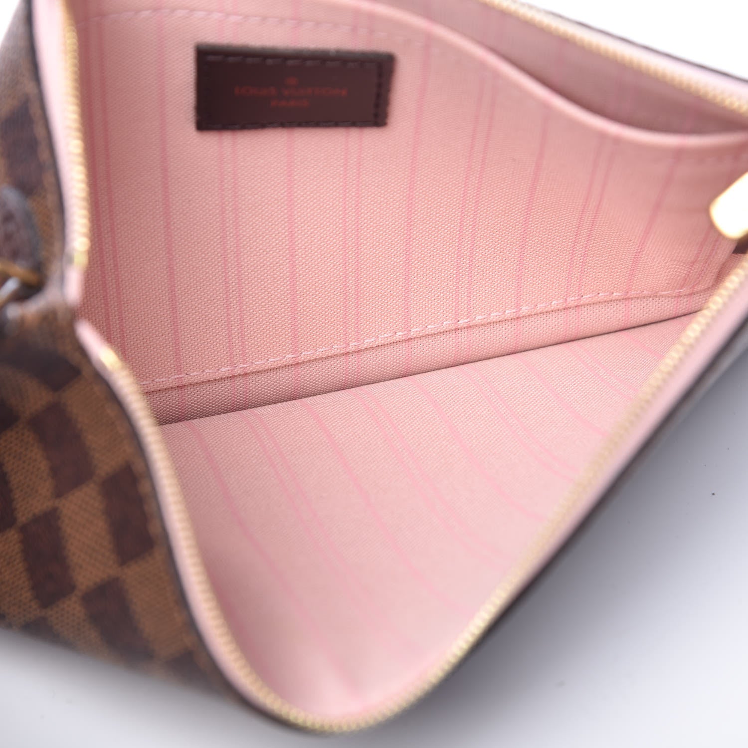 Louis Vuitton Damier Ebene Neo Neverfull MM Rose Ballerine 8 of 18