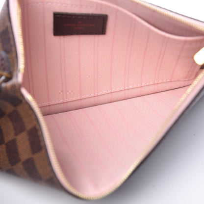 Louis Vuitton Damier Ebene Neo Neverfull MM Rose Ballerine 8 of 18