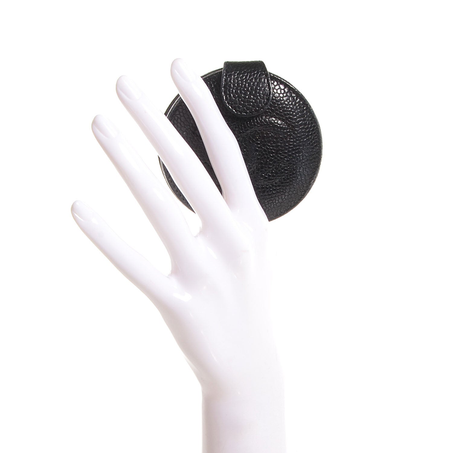 Chanel Caviar CC Round Mirror Black 2 of 7