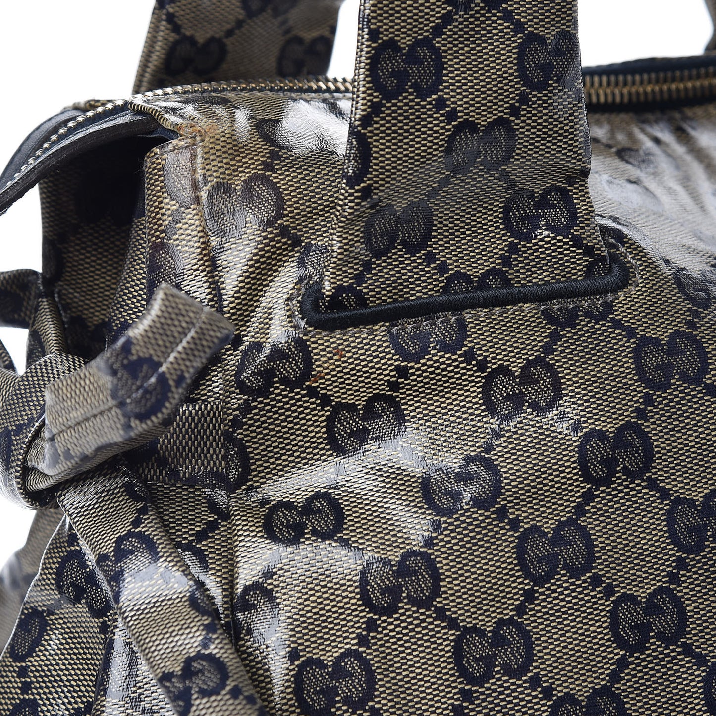 Crystal Monogram Hysteria Tote Navy Blue