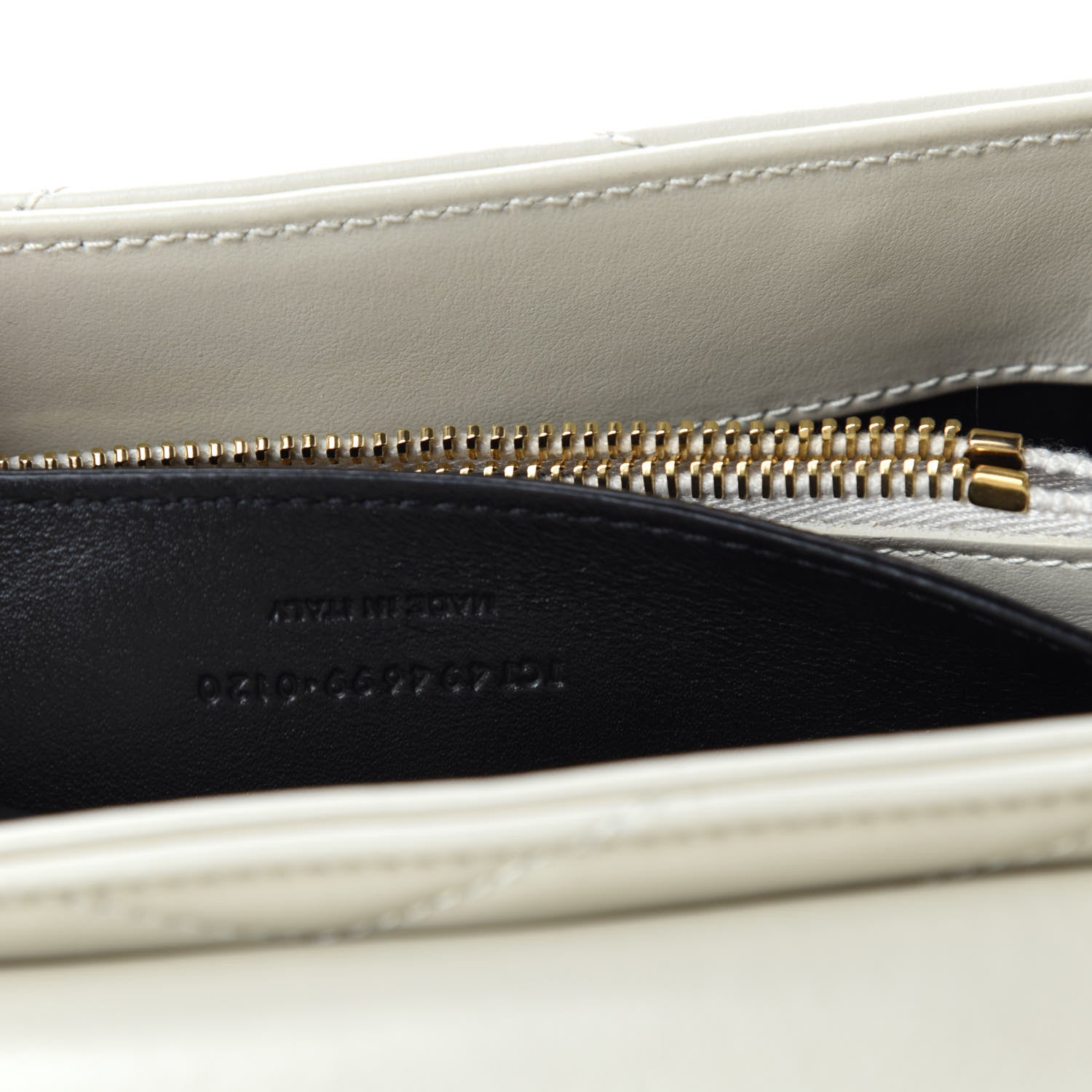 Saint Laurent Calfskin Y Quilted Monogram Small Loulou Chain Satchel Crema Soft 11 of 12