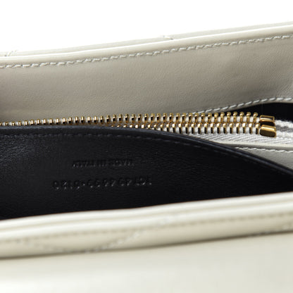 Saint Laurent Calfskin Y Quilted Monogram Small Loulou Chain Satchel Crema Soft 11 of 12